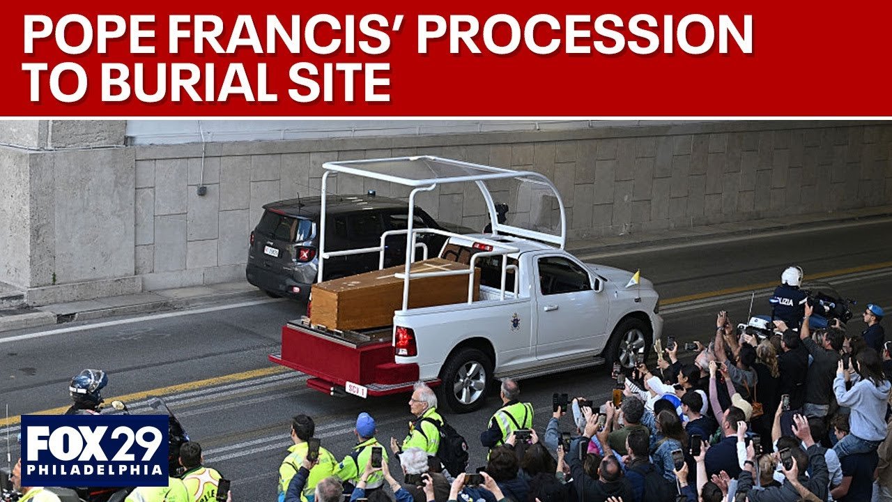 Pope Francis’ procession to burial place in St. Mary Major