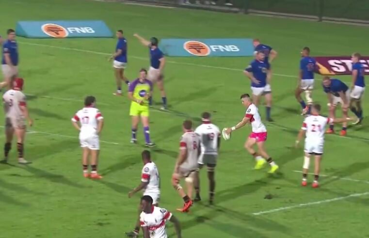 Crazy cross-kick try in Varsity Cup