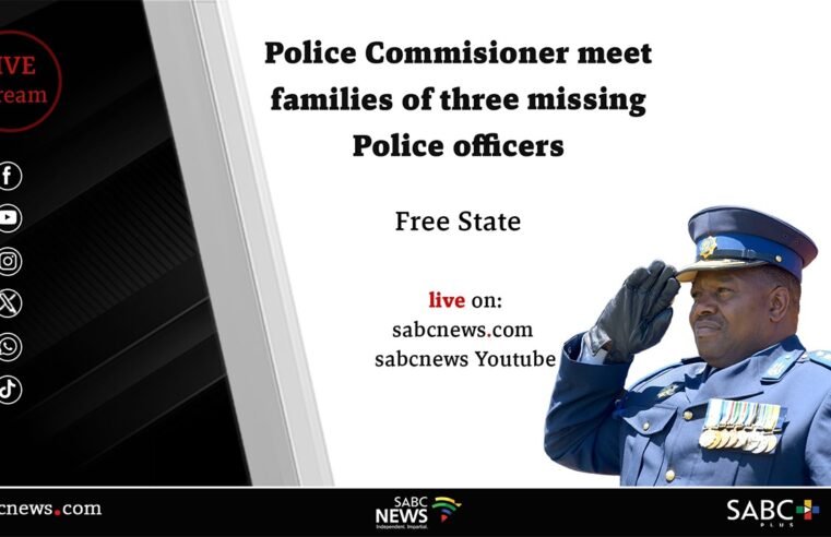 LIVE | SAPS briefs media on disappearance of three police officers