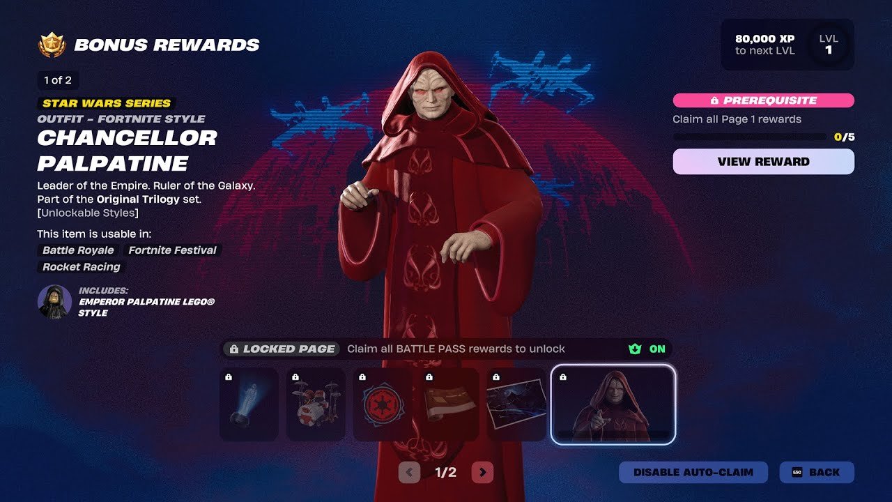ENTIRE Chapter 6 – Season 3 Battle Pass (Fortnite: Star Wars)
