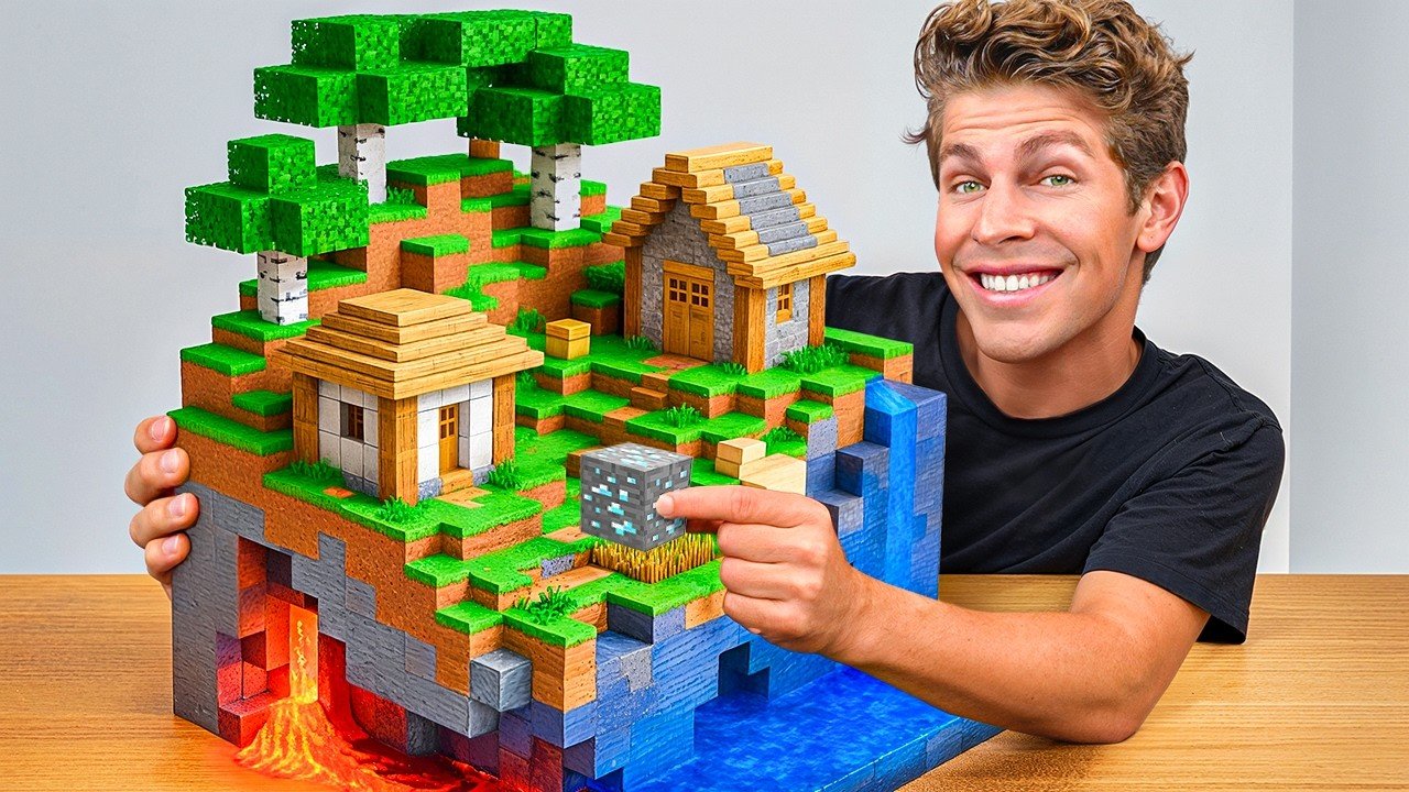 I Built Minecraft In Real Life!