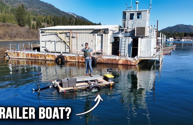 I Built A Mini Floating Trailer To Get Supplies To My Navy Barge