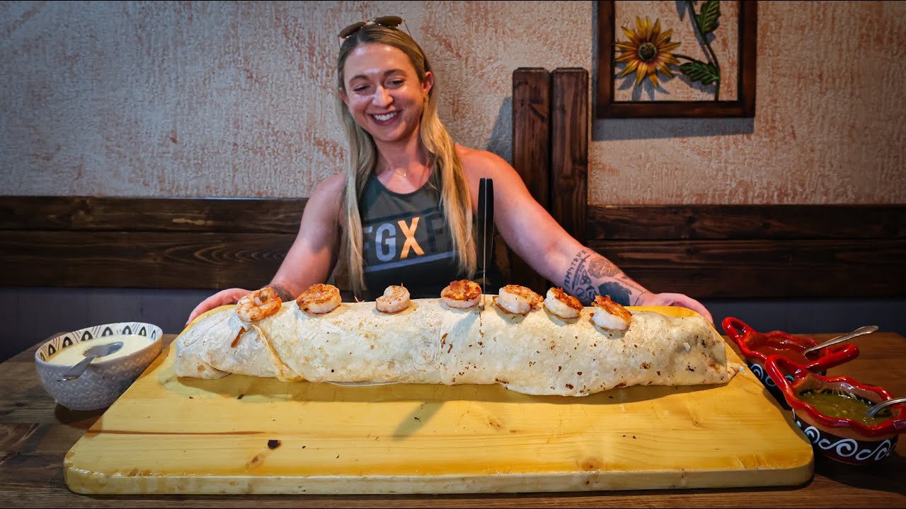This Undefeated 32 Inch “Monster” Burrito Challenge in Arkansas Weighs 8lbs!!