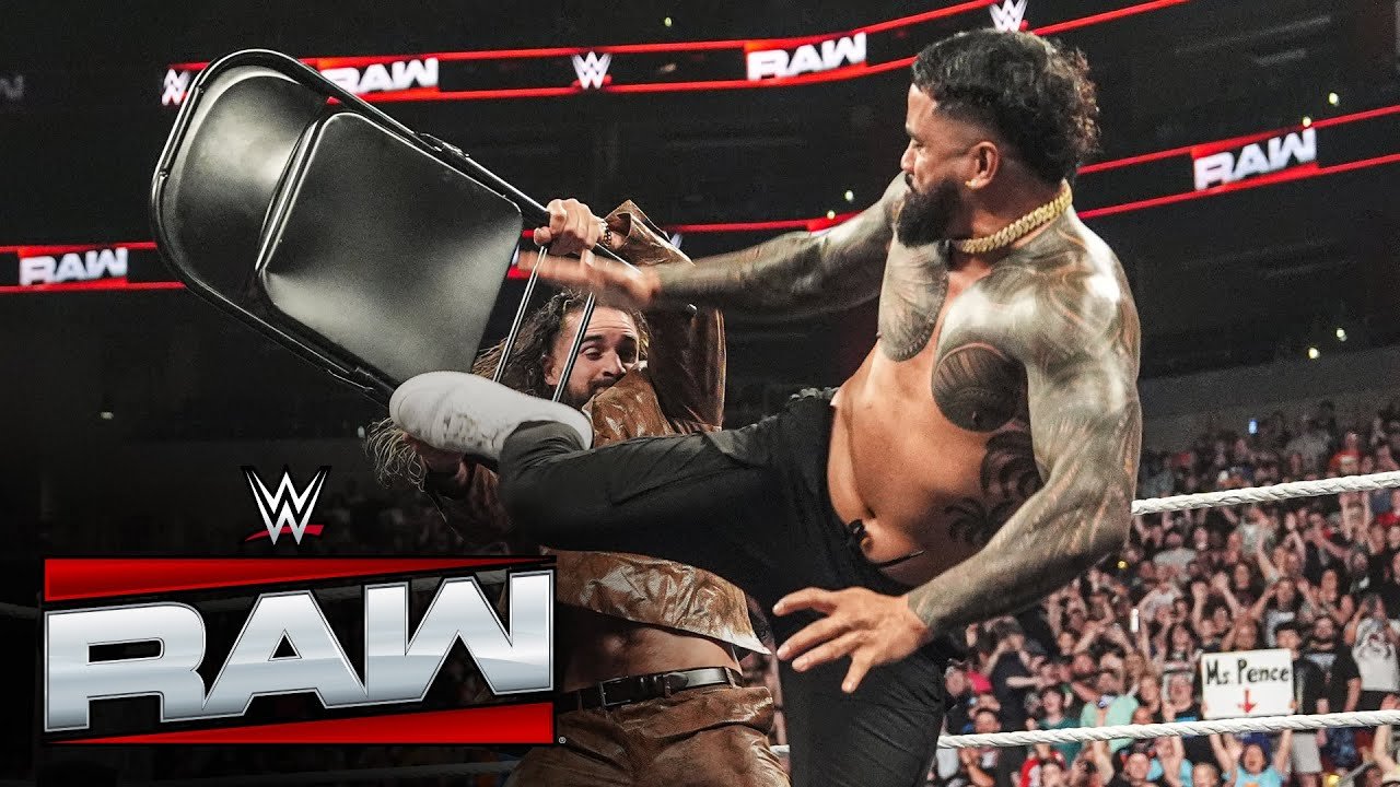 FULL SEGMENT: CM Punk, Sami Zayn and Jey Uso fight Seth Rollins and Bron Breakker: Raw, May 12, 2025