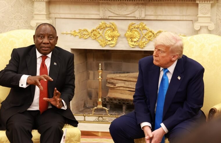 Trump slammed for exploiting white crosses in false genocide claim – SABC News