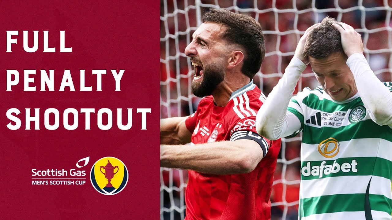 FULL PENALTY SHOOTOUT | Aberdeen v Celtic | Scottish Gas Scottish Cup Final 2024-24