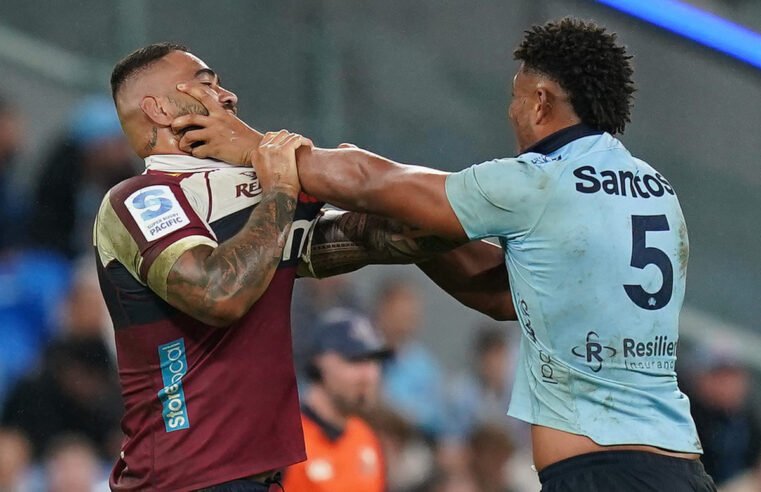 Reds stun hurting Tahs, Blues down Drua