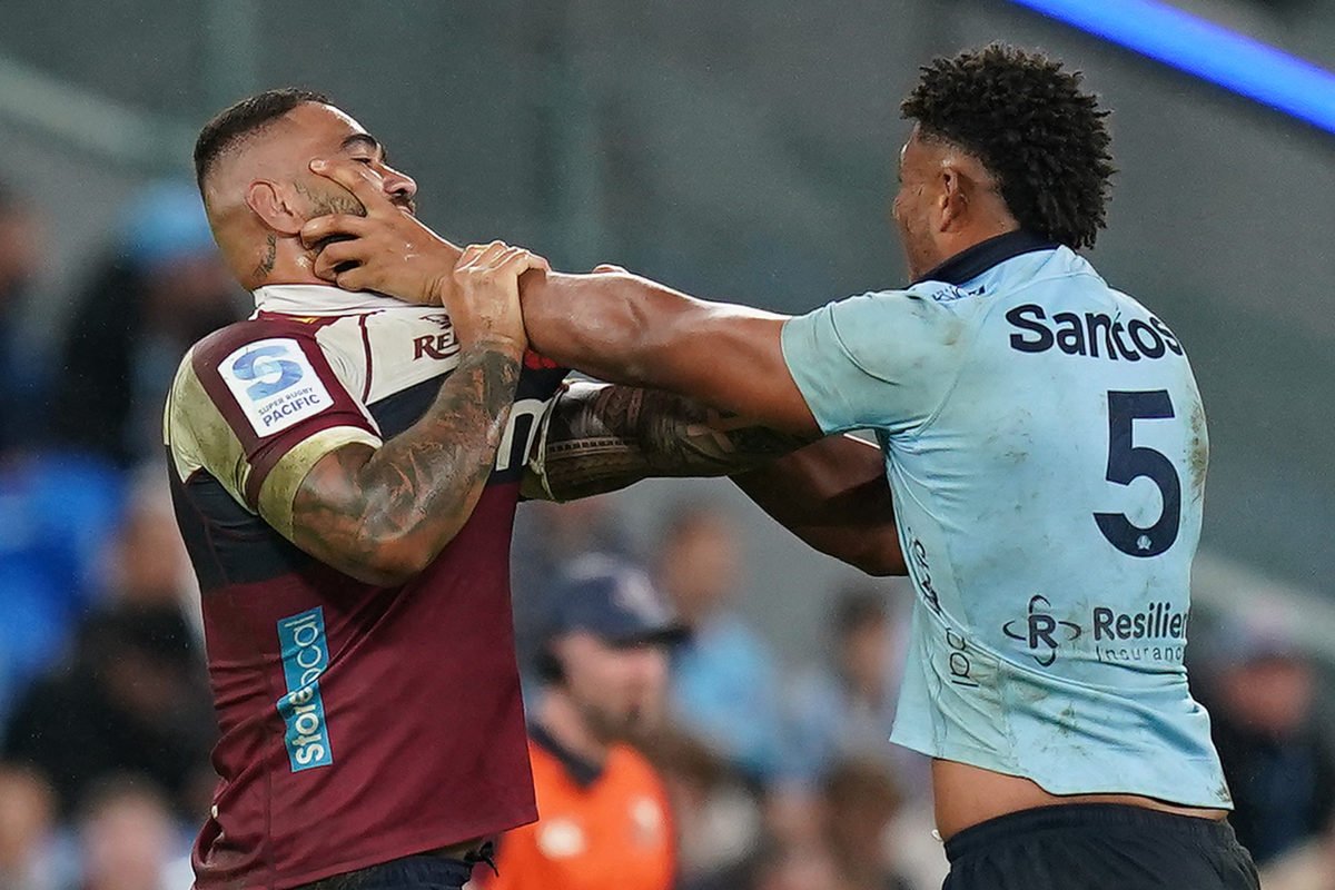 Reds stun hurting Tahs, Blues down Drua