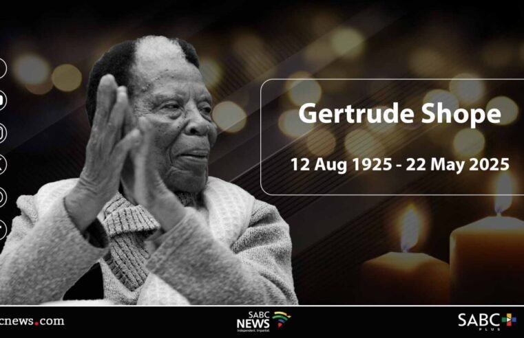 LIVE: Struggle stalwart Gertrude Shope’s memorial service