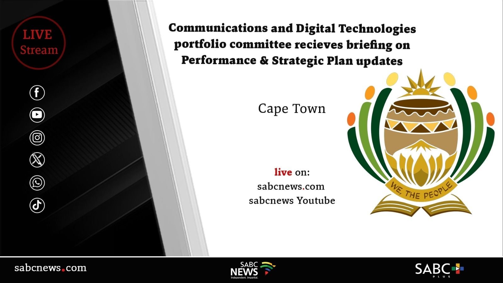 LIVE |  Dept of Communications and Digital Technologies, ICASA