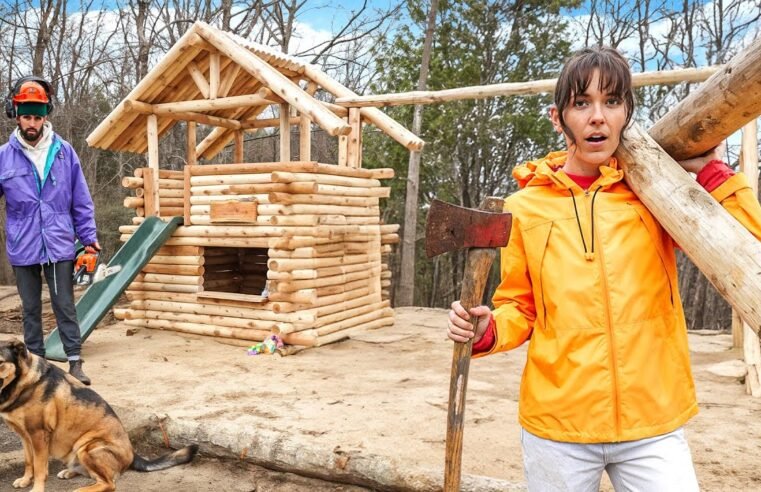 We Built a Tiny Log Cabin