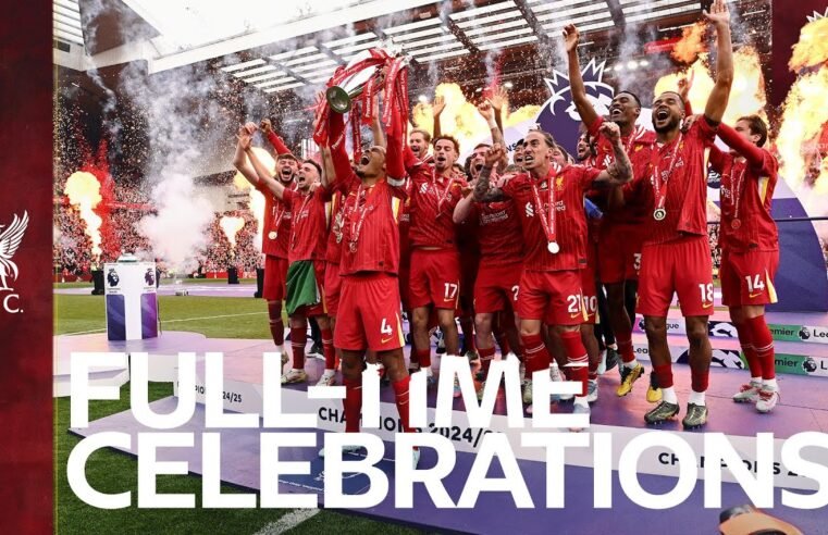 Liverpool FC’s Full-Time CELEBRATIONS | Premier League WINNERS!