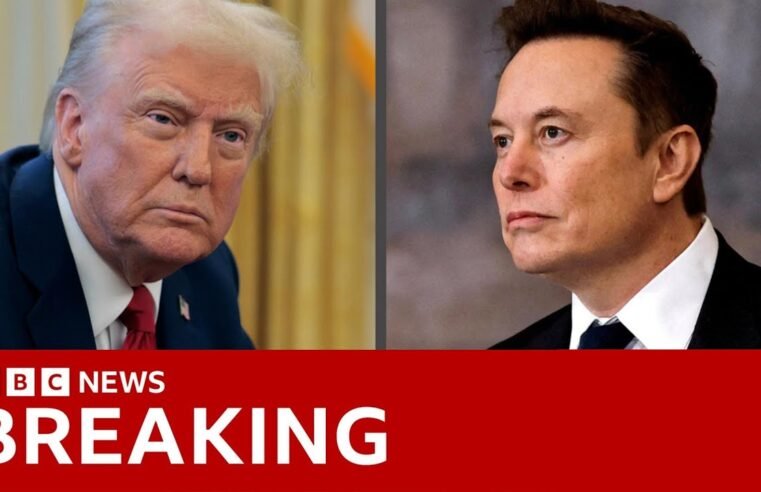 Trump-Musk row explodes as billionaire claims President named in Epstein files | BBC News