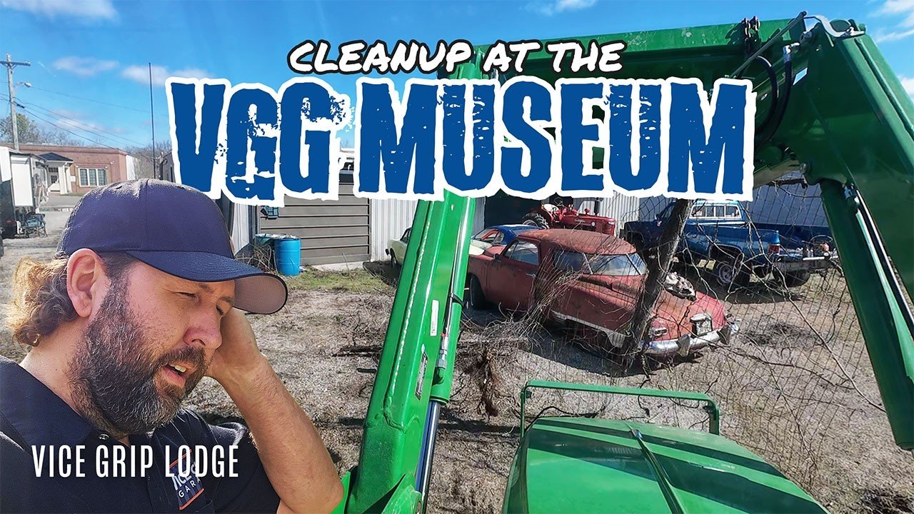 VGG MUSEUM PROGRESS! Removing a Fence and Trees with my John Deere!