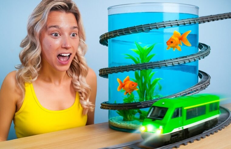 I Built a Giant LEGO Railway for my Pets!