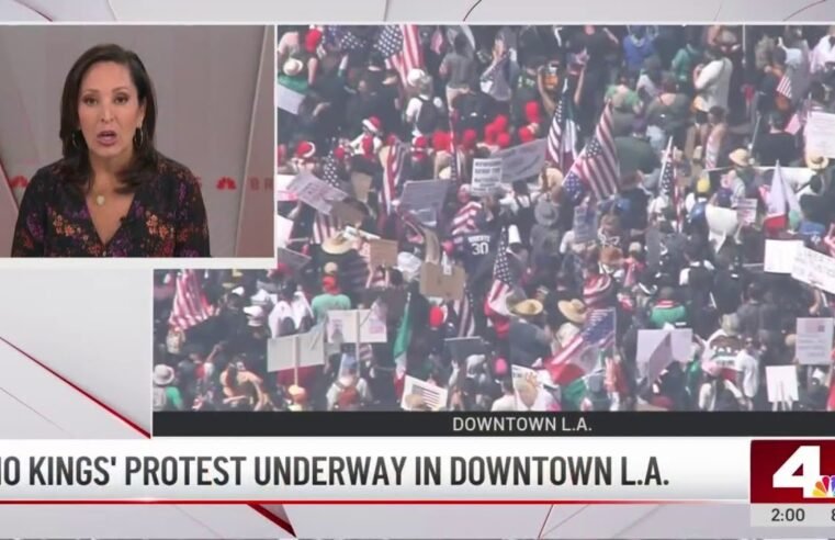 ‘No Kings’ protests span multiple cities across Los Angeles area