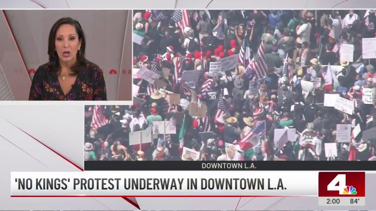 ‘No Kings’ protests span multiple cities across Los Angeles area
