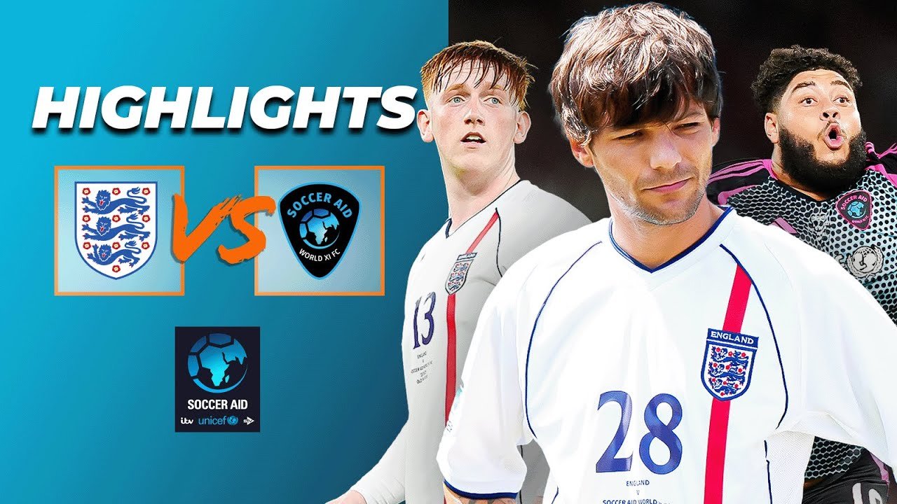 HIGHLIGHTS – Soccer Aid 2025 | England v World XI | Tomlinson, Zuu, Tevez, Ginge, Rooney & More!