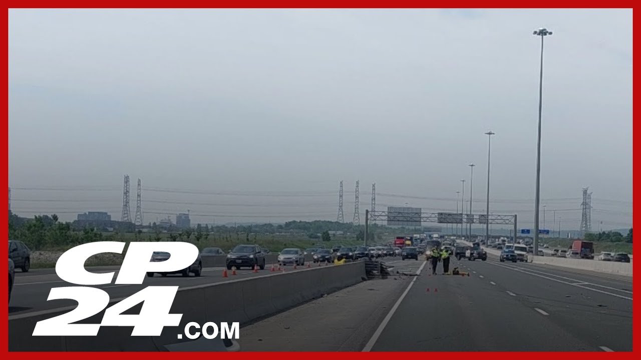 Fatal crash shuts down stretch of Highway 401 in Milton