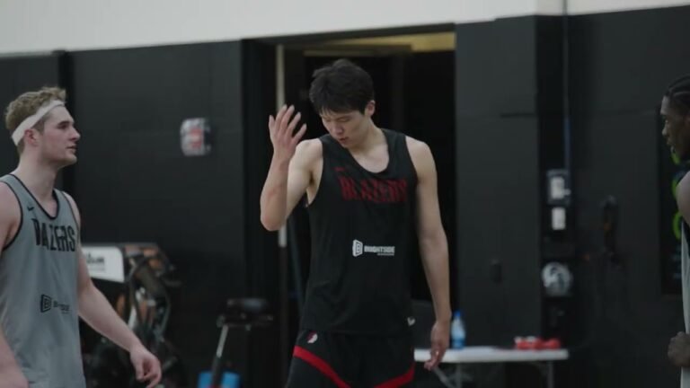Yang Hansen Draft Workout 2025 NBA Draft Portland Trail Blazers