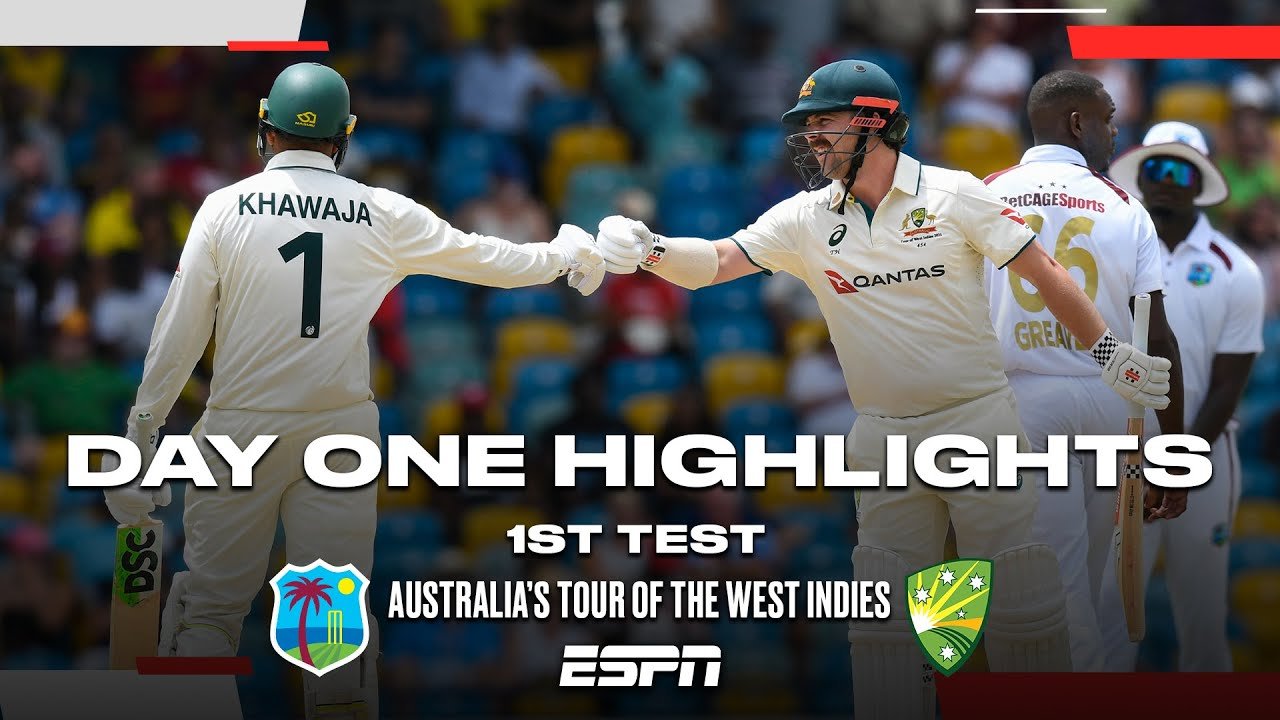 Day 1 Highlights 1st Test Australia vs. West Indies | #Cricket