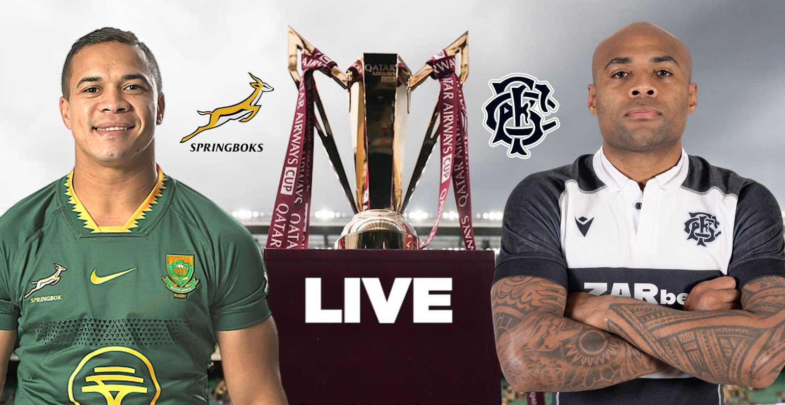 LIVE: Springboks vs Barbarians