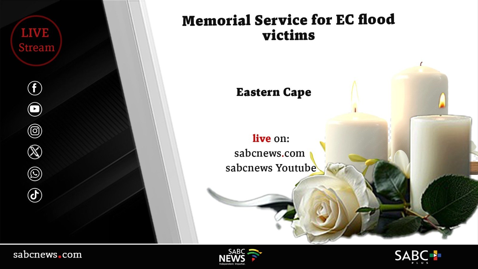 LIVE: Memorial service for EC flood victims
