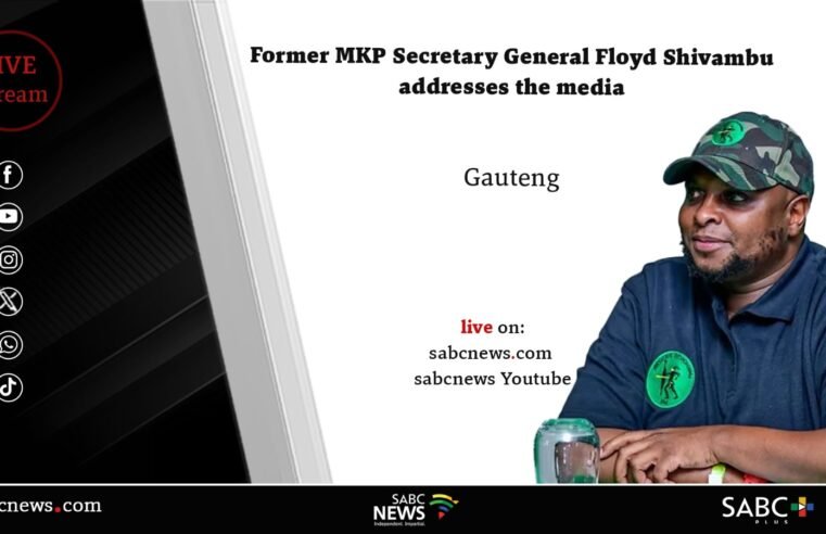 LIVE: Former MK Party SG Floyd Shivambu addresses the media