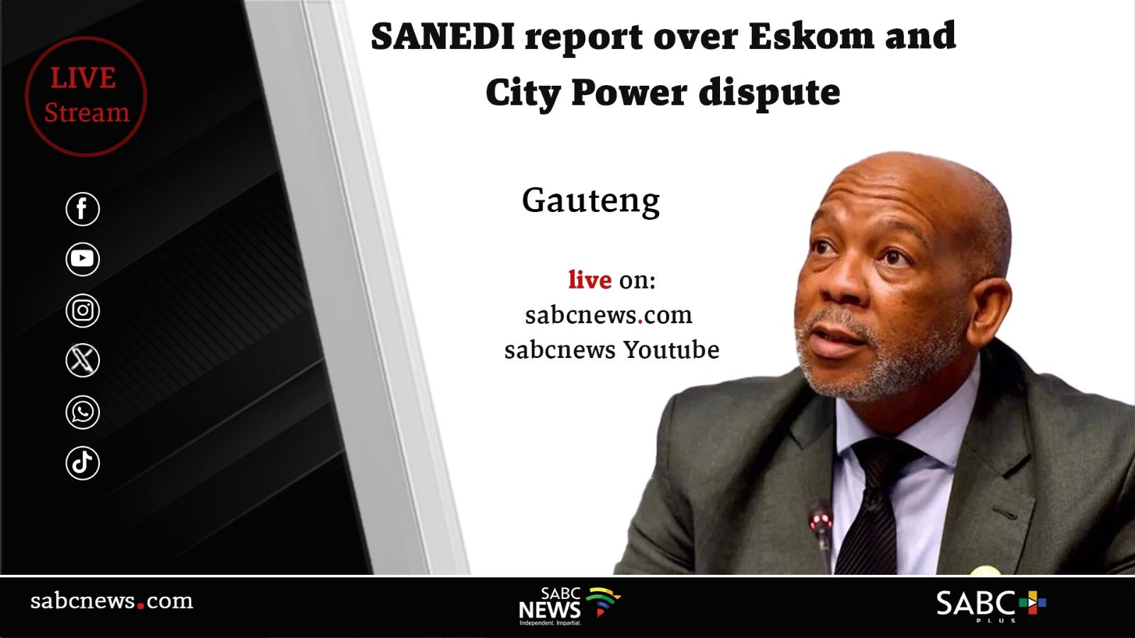 LIVE | SANEDI report over Eskom and City Power dispute – SABC News