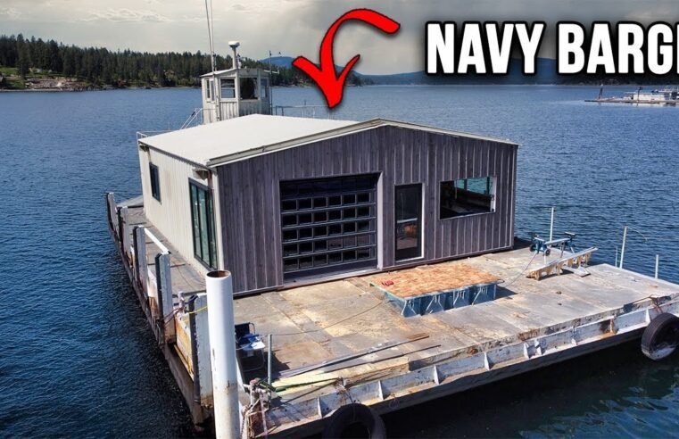 Painting Our Declassified Navy Barge (Ultimate Houseboat Build)