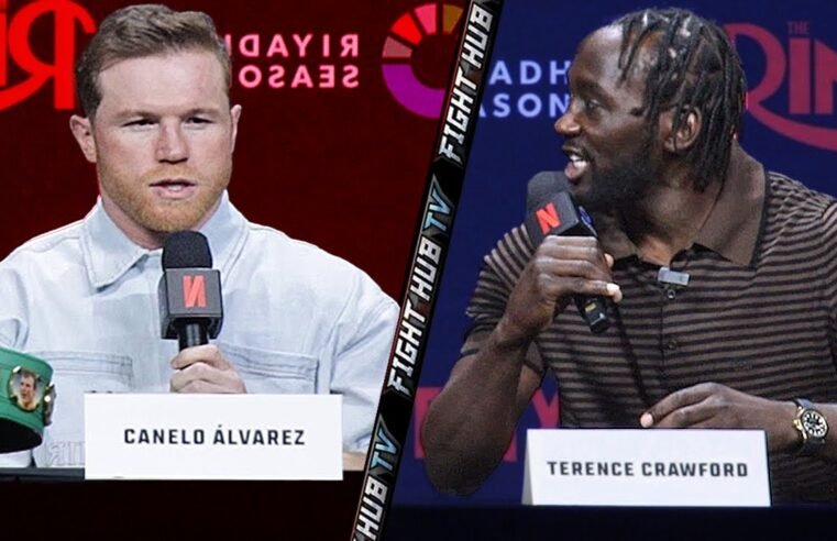HEATED – Canelo Alvarez vs Terence Crawford FULL Press Conference & Face Off Video