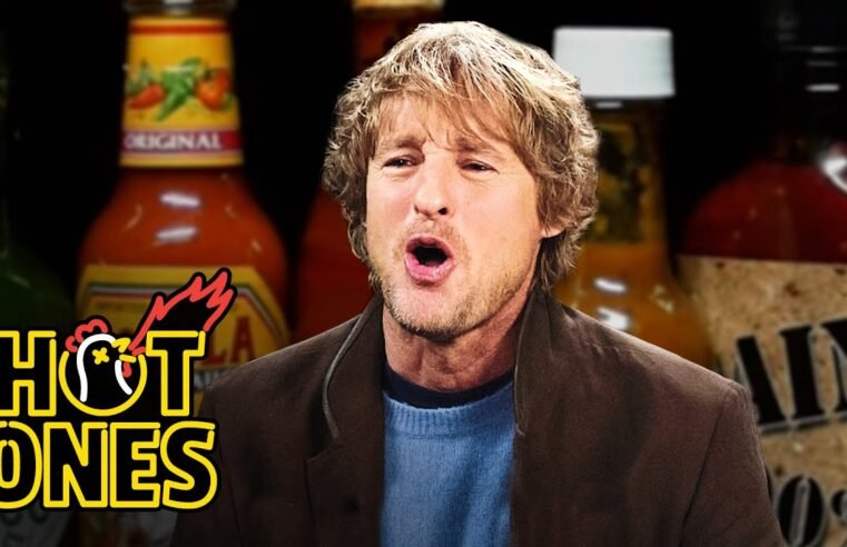 Owen Wilson Feels the Walls Closing In While Eating Spicy Wings | Hot Ones
