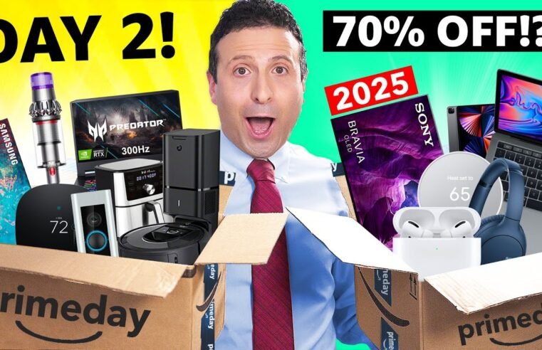 Top 50 NEW Amazon Prime Day 2025 Deals (DAY 2!) 🔥 UPDATED HOURLY!!