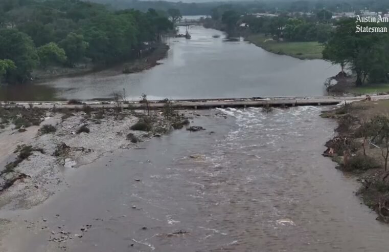 Camp Mystic and Texas flooding raw, drone footage from the Guadalupe to the San Gabriel River