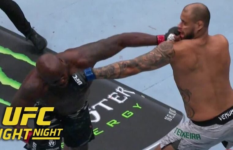 Derrick Lewis knocks out Tallison Teixeira in 35 seconds at #UFCNashville | ESPN MMA