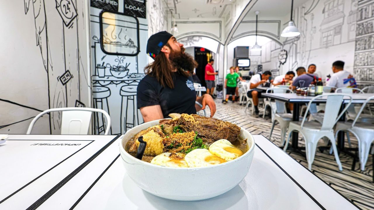 I ORDERED THE GIANT PHO CHALLENGE AT FLORIDA’S FAMOUS BLACK AND WHITE RESTAURANT! | BeardMeatsFood