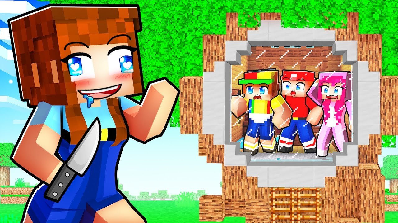 I Built a SECRET TREEHOUSE to Hide From GOOBY’S SISTER in Minecraft!