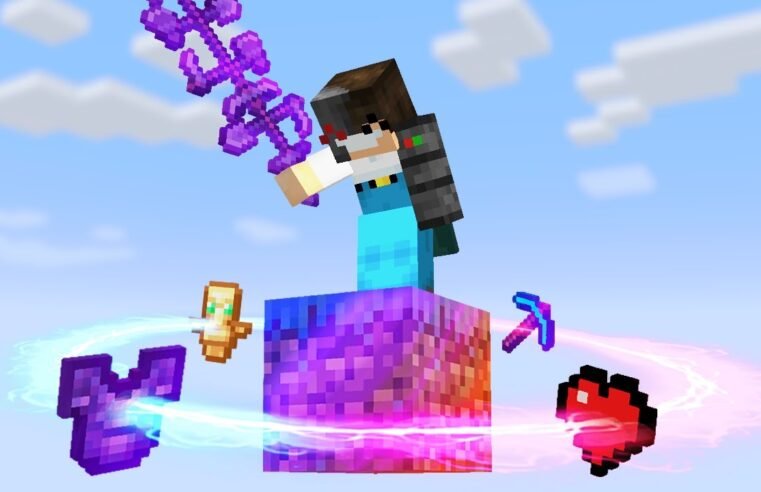 Minecraft, But It’s On 1 Super OP Block