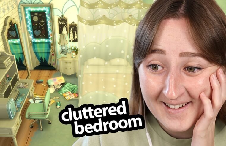decorating a VERY cluttered teen room in the sims