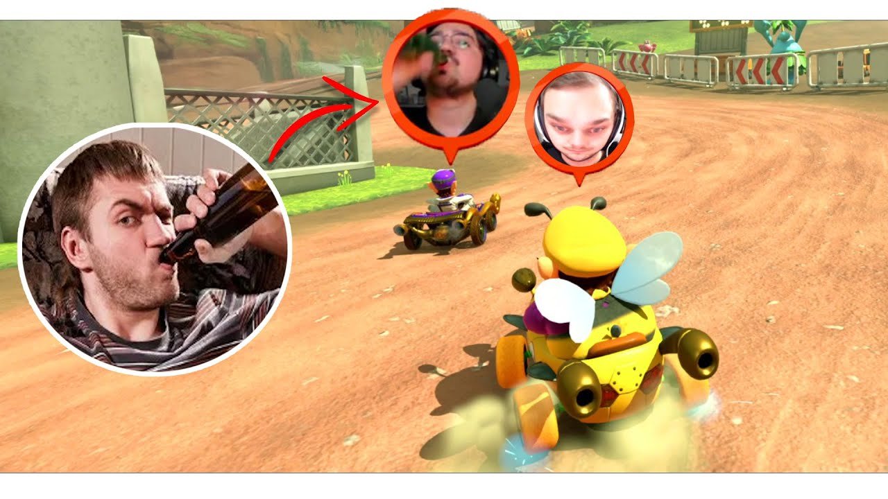 Drunk Mario Kart With Facecams Was ABSOLUTELY HILARIOUS