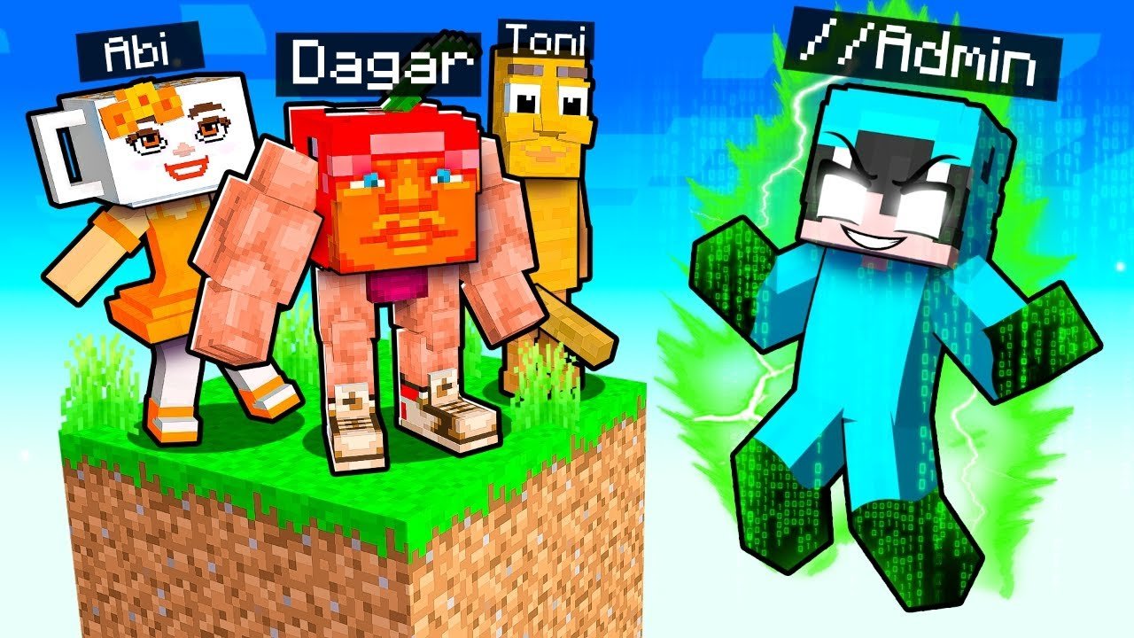 Usé Comandos de ADMIN en Un Bloque de BRAINROTS en Minecraft
