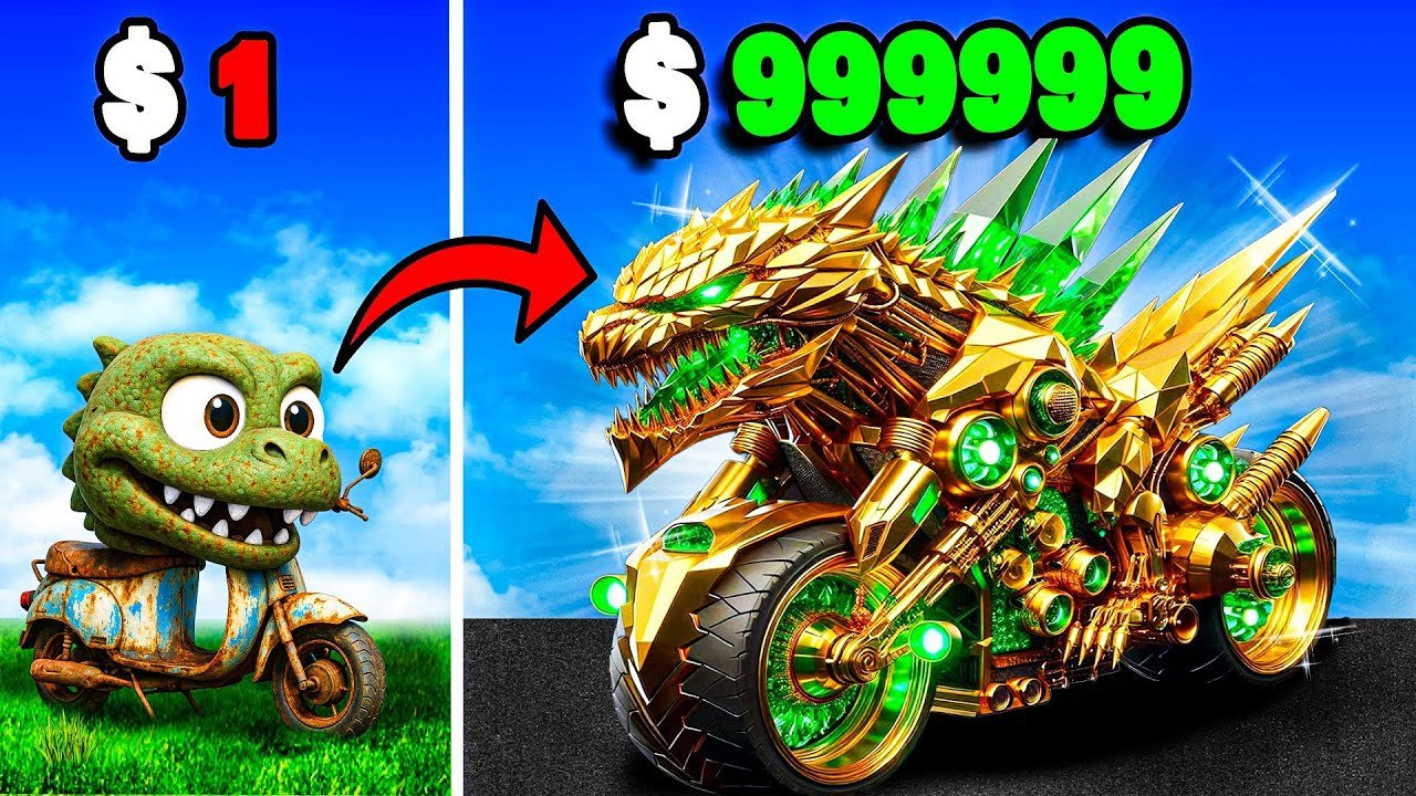 $1 to $1,000,000 Godzilla Bikes in GTA 5