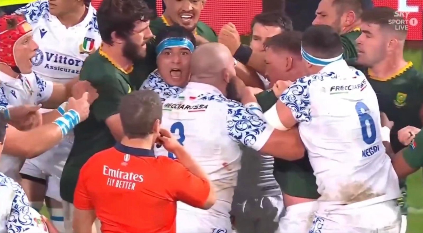 Watch: Wiese red-carded for headbutt