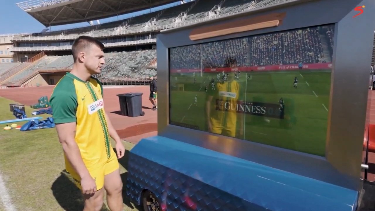 Watch: Boks train on TV