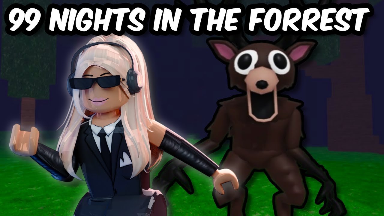 ESCAPING 99 NIGHTS IN THE FORREST ON ROBLOX