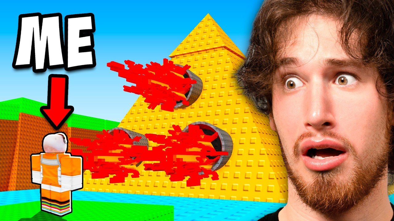 Building the LARGEST PYRAMID  In Roblox Build A Plane!
