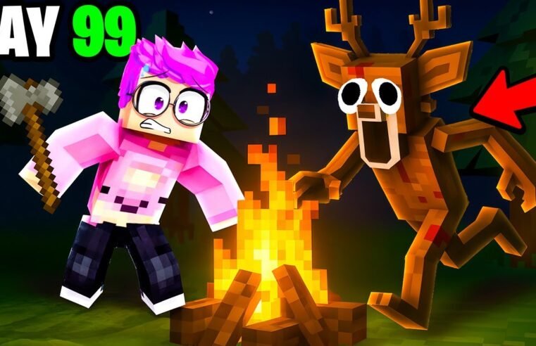 Can LankyBox Survive 99 NIGHTS In A MINECRAFT Forest…?!