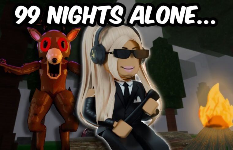 SURVIVING 99 NIGHTS IN THE FOREST ALONE ON ROBLOX