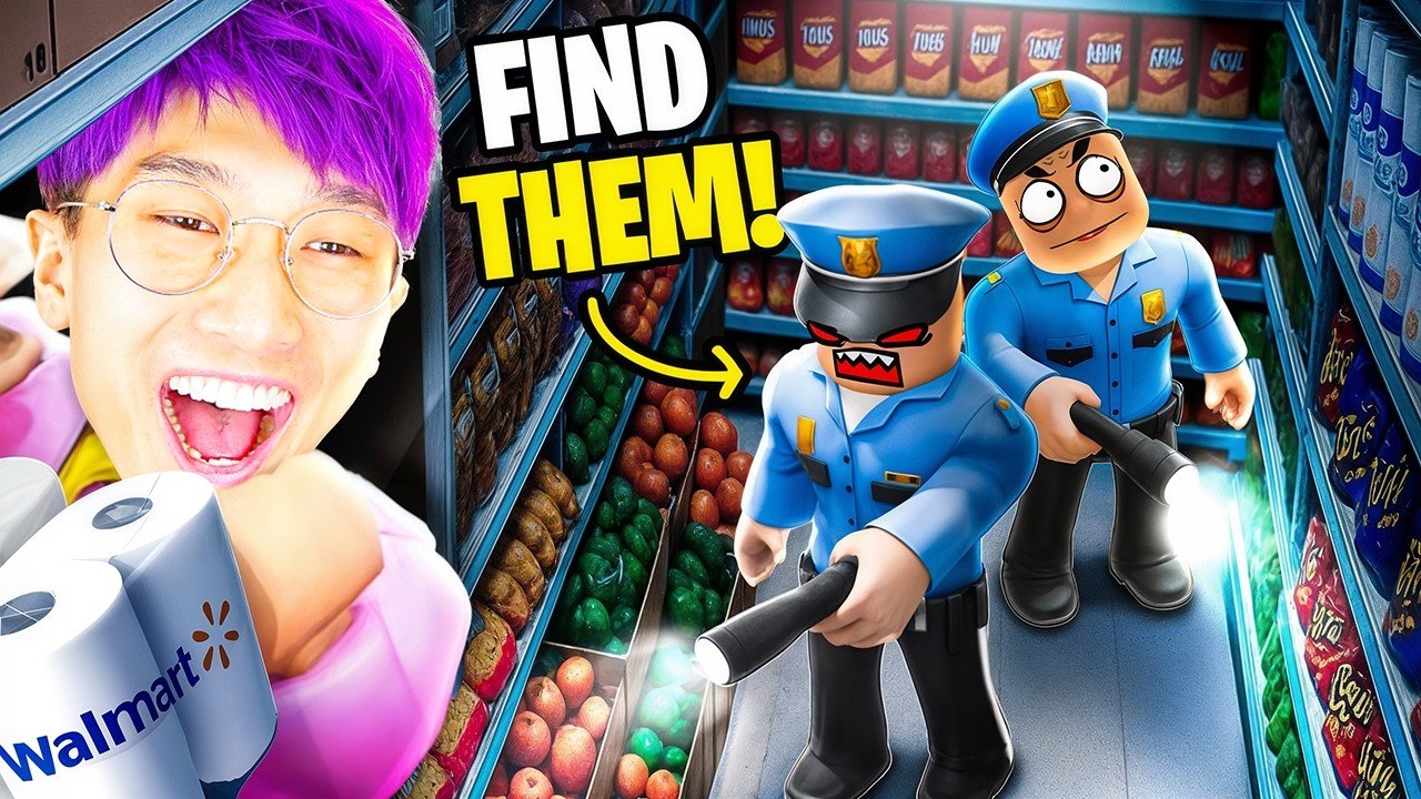 24 Hour OVERNIGHT at WALMART in ROBLOX!? (CHALLENGE!)