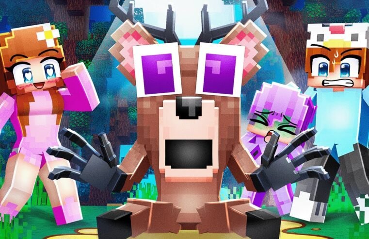 Playing as a BABY DEER MONSTER in Minecraft 99 Nights in the Forest!
